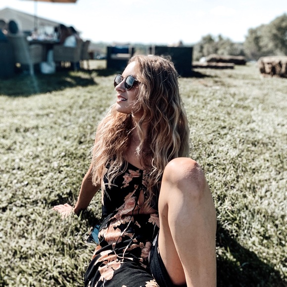 Salt Water Luxe Black Floral Jumpsuit - Picture 5 of 6